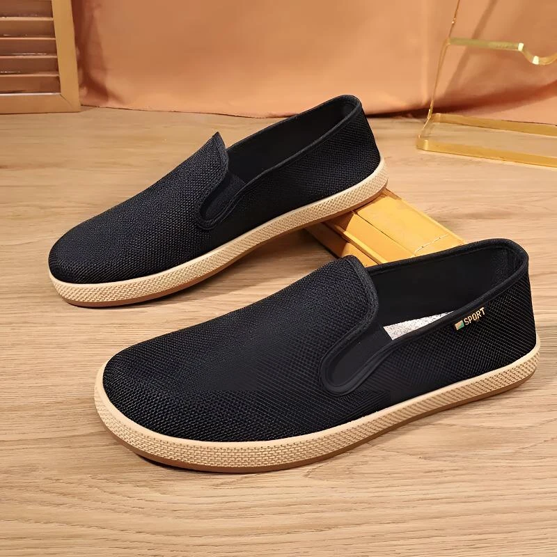 老北京布鞋夏季平跟透气圆头帆布鞋2025春夏新款休闲日常通用款