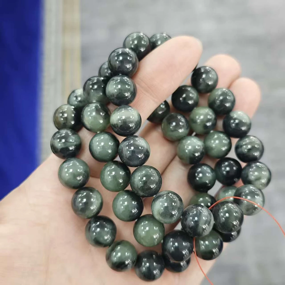 和田玉新疆若羌青花手串卡12微色差 多样性拍一发一