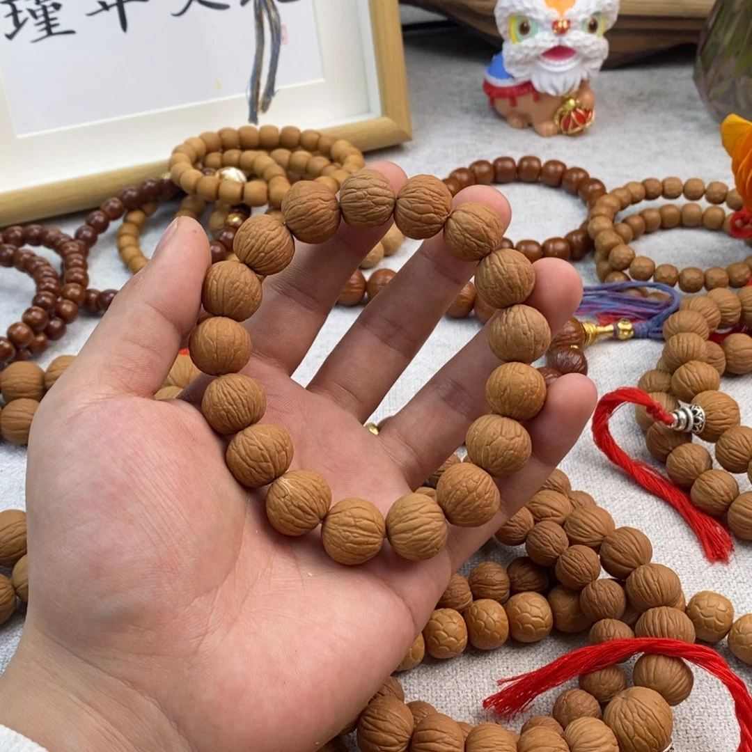 【闪购商品】猴头核桃手串小****线凤羽全品1516