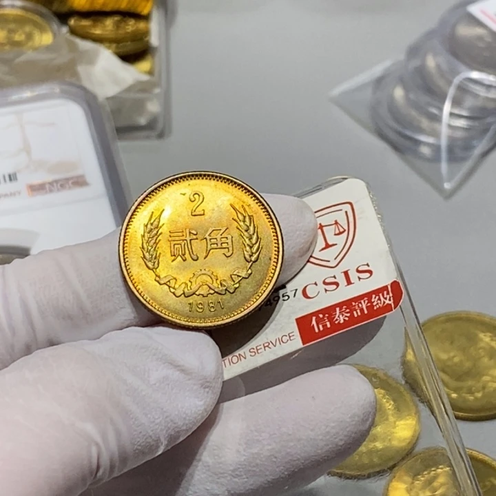 其他普通金属龙*01 1981年2角一枚小黑点