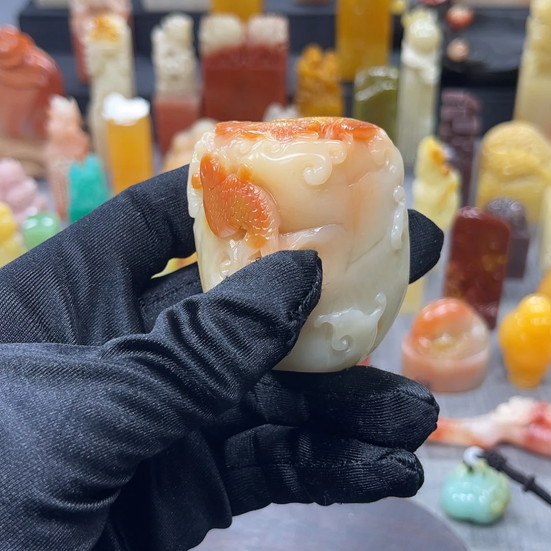 寿山石印石包邮包刻8611