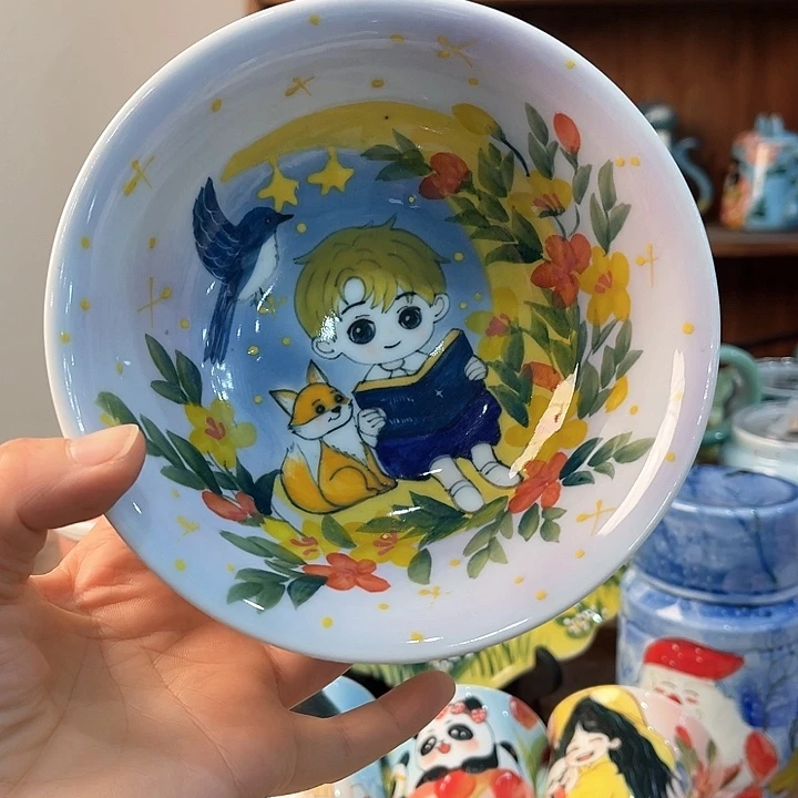 陶景德镇釉下手绘陶瓷