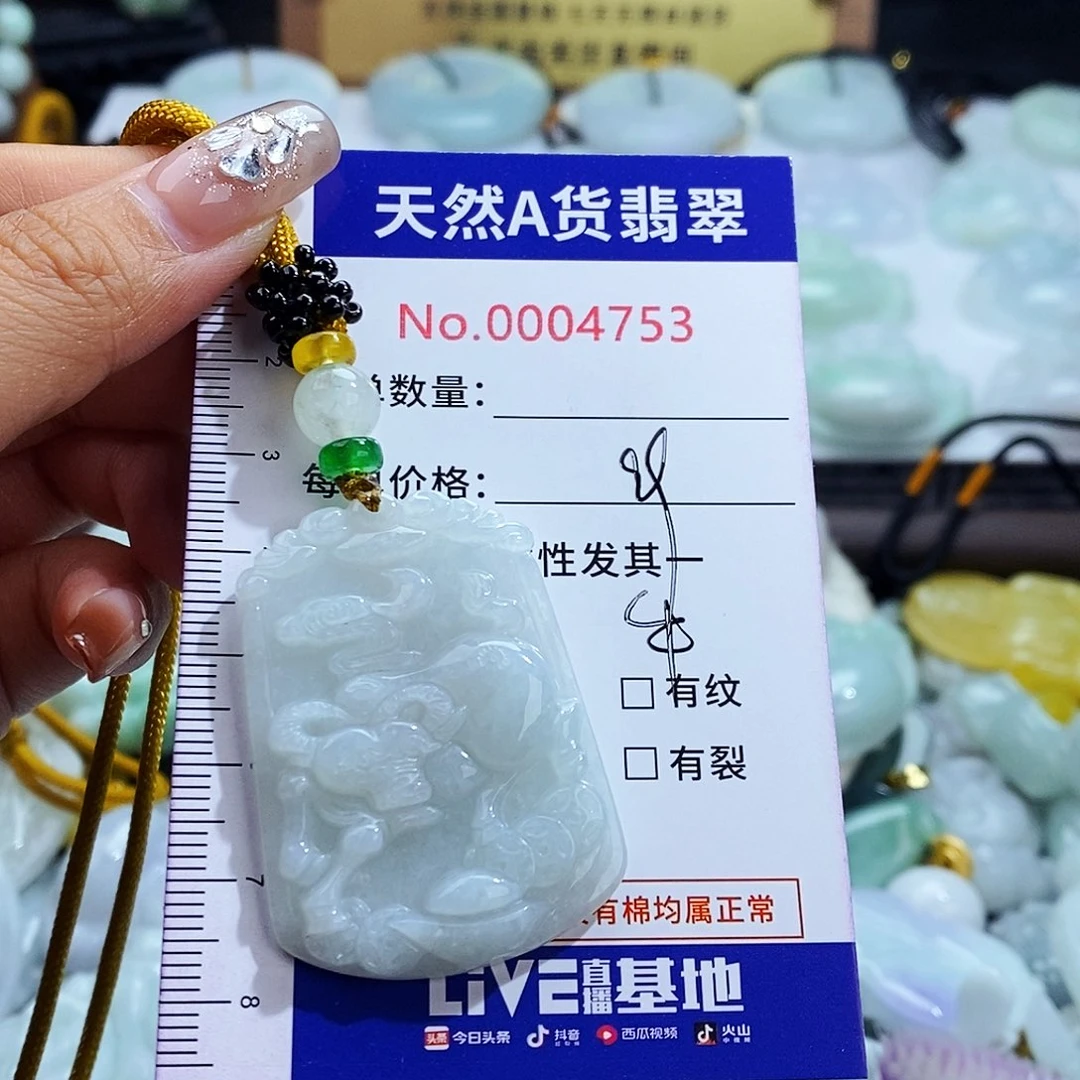 翡翠未镶嵌毛衣链4753