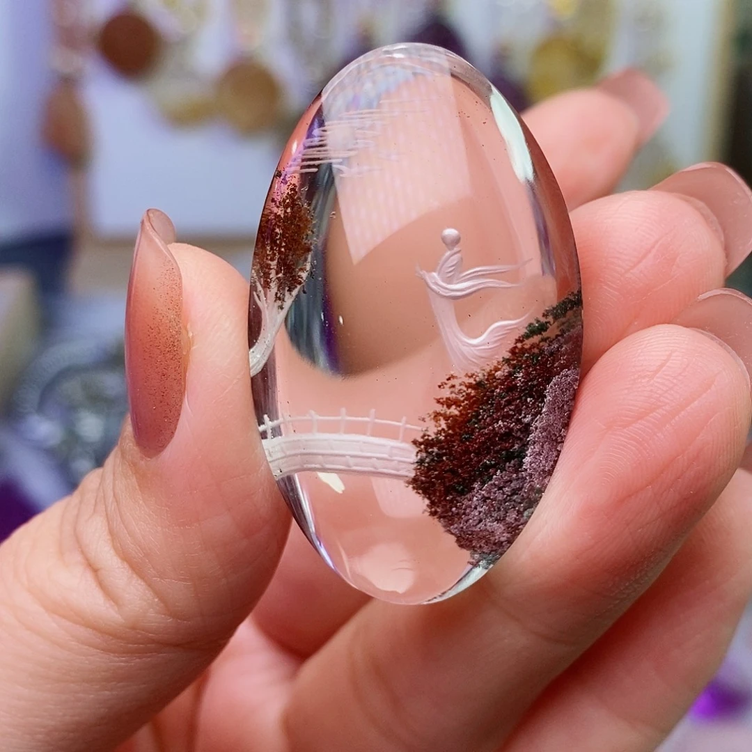 未镶嵌吊坠(赠链)水晶