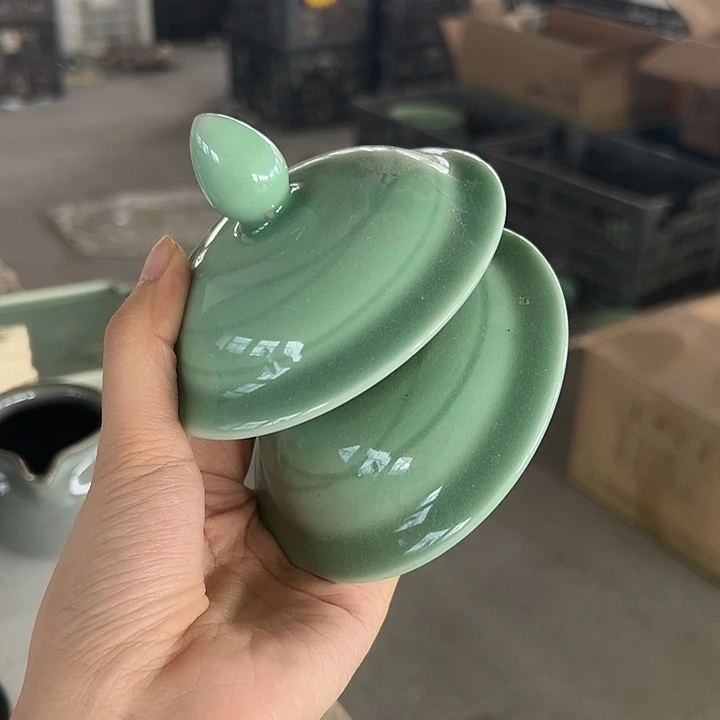 龙泉云间青瓷小米茶器