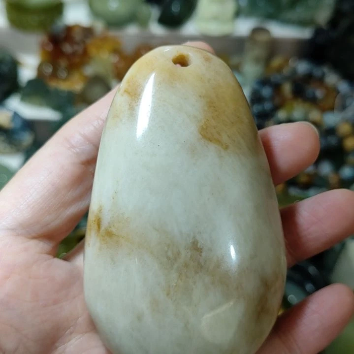 岫玉未镶嵌手把件款式