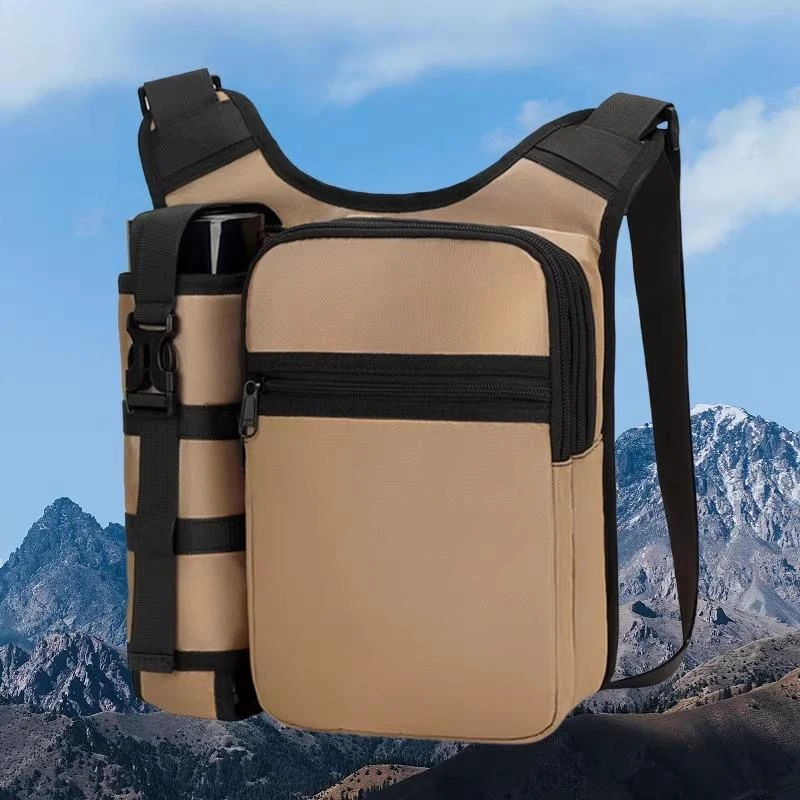 新款旅行背包户外休闲单肩斜挎包出行旅游包雨伞水壶包时尚水杯包