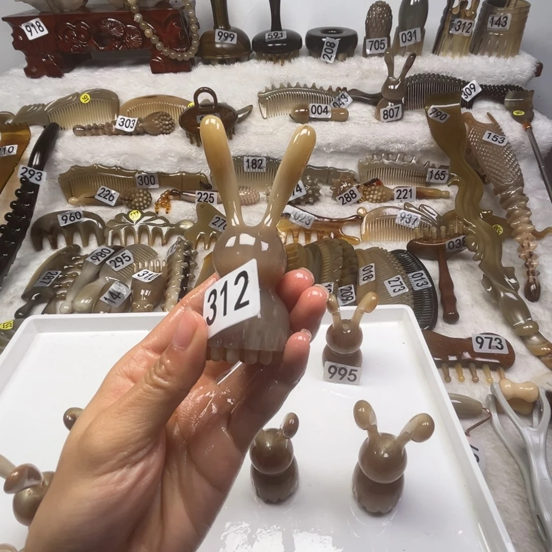 闻***歌牛角牛角梳牛角福利款