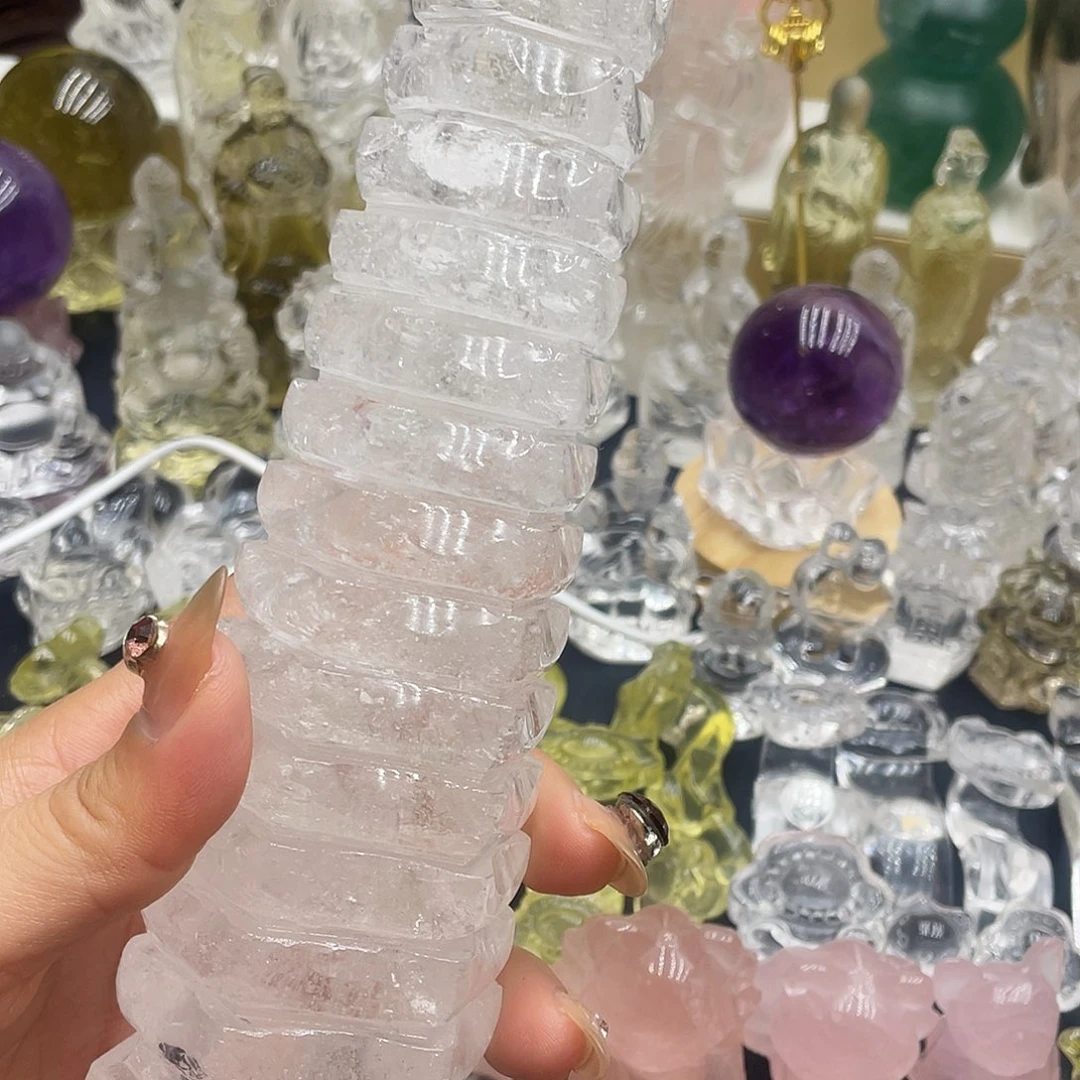 人***生水晶未镶嵌珠宝半成品