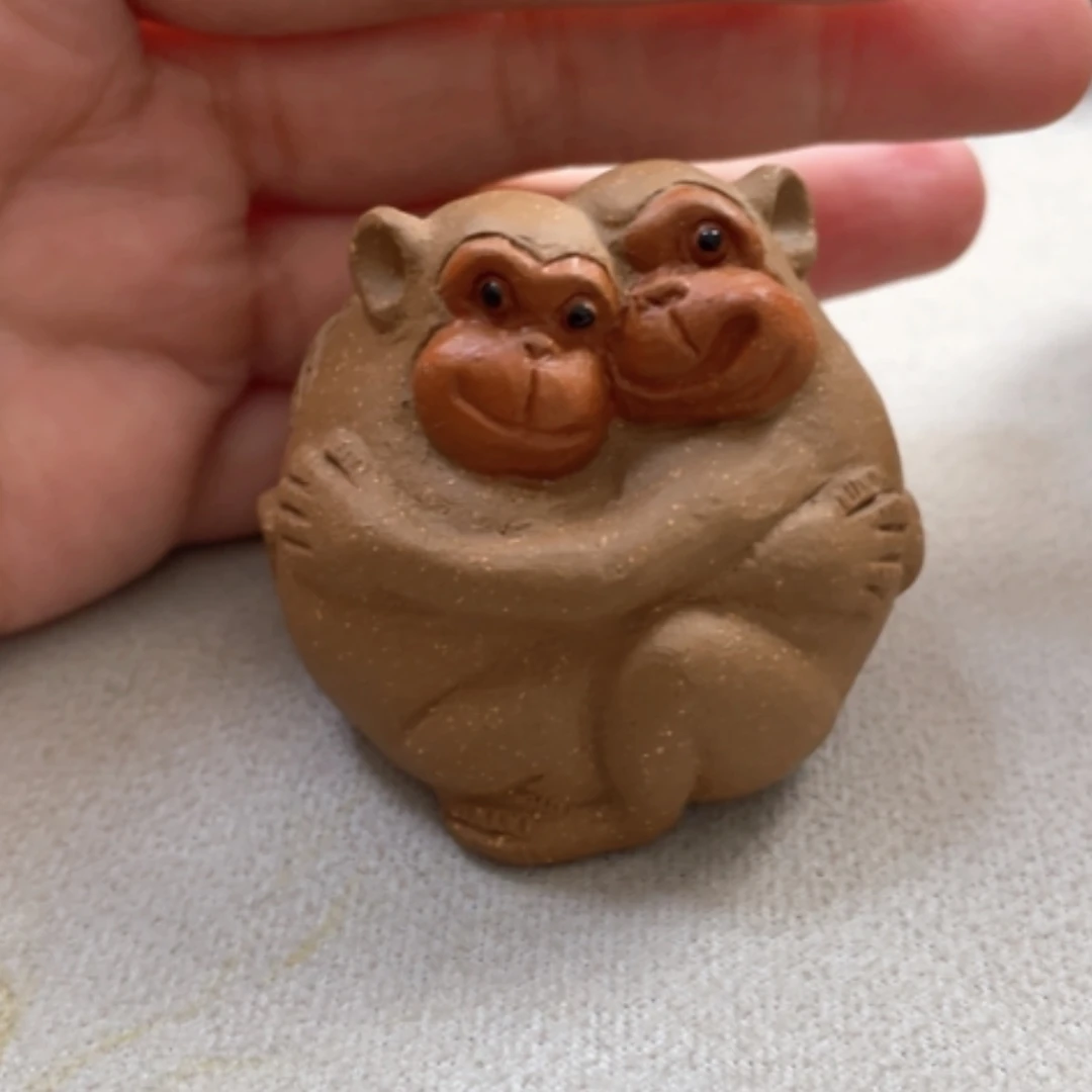 【闪购商品】紫砂茶宠一***少紫砂猴子