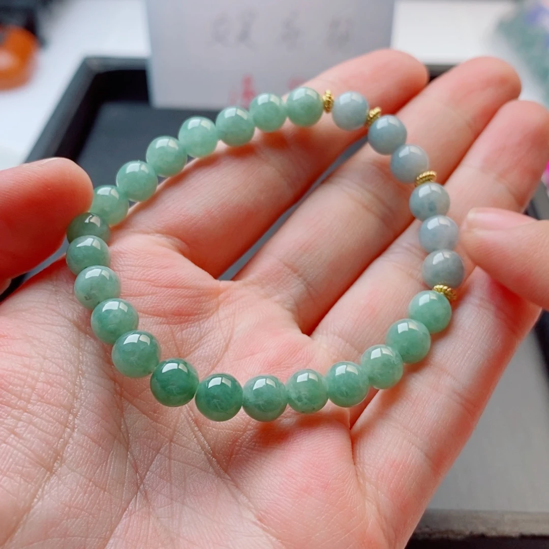 未镶嵌手链翡翠手串