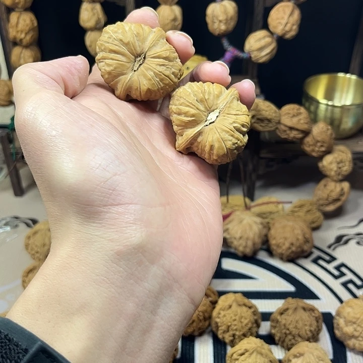 文玩核桃把件南瓜墩全品45尺