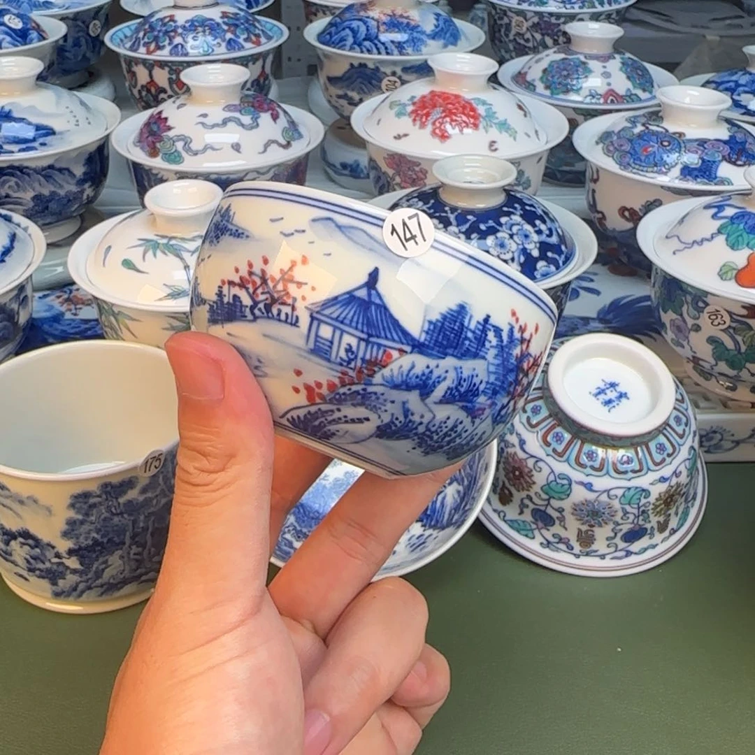 彦祖纯手工手绘茶具147