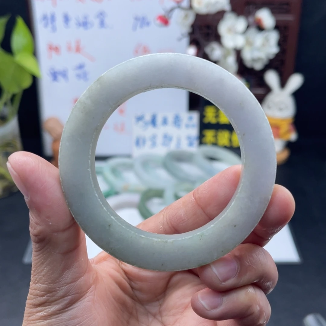 定制翡翠未镶嵌54-58美人条手镯