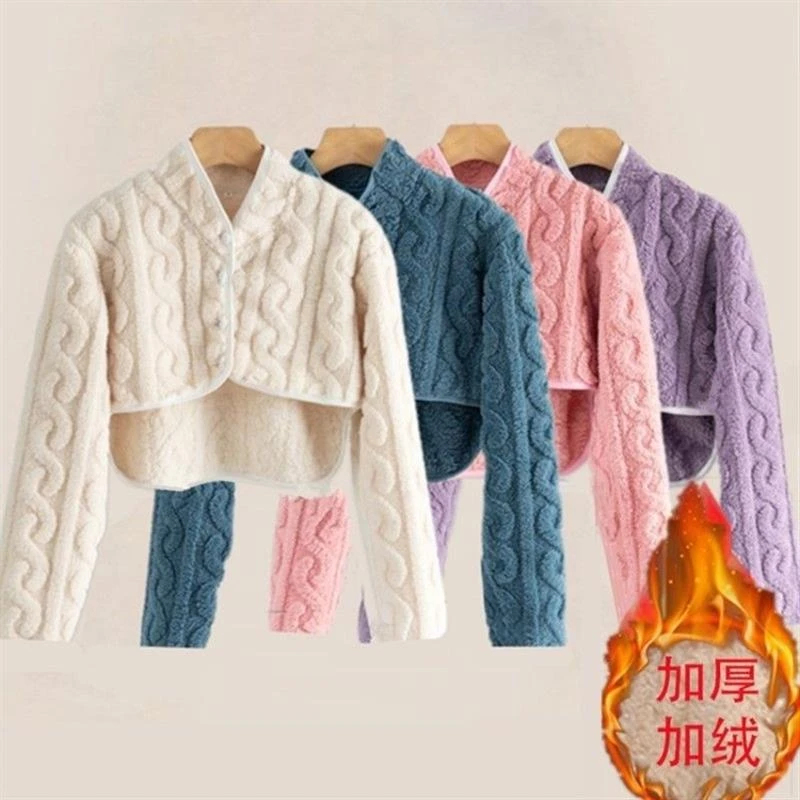 秋冬加厚护肩保暖睡觉女男护肩膀坎肩护颈椎加绒月子防寒神器长袖