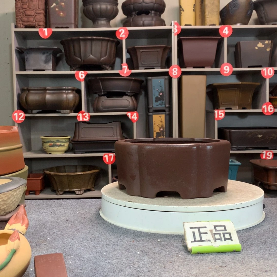 宜兴紫砂花盆精品