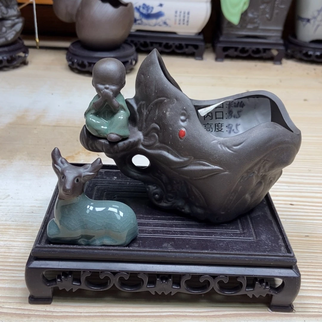 瓷片陶瓷花盆陶瓷艺术