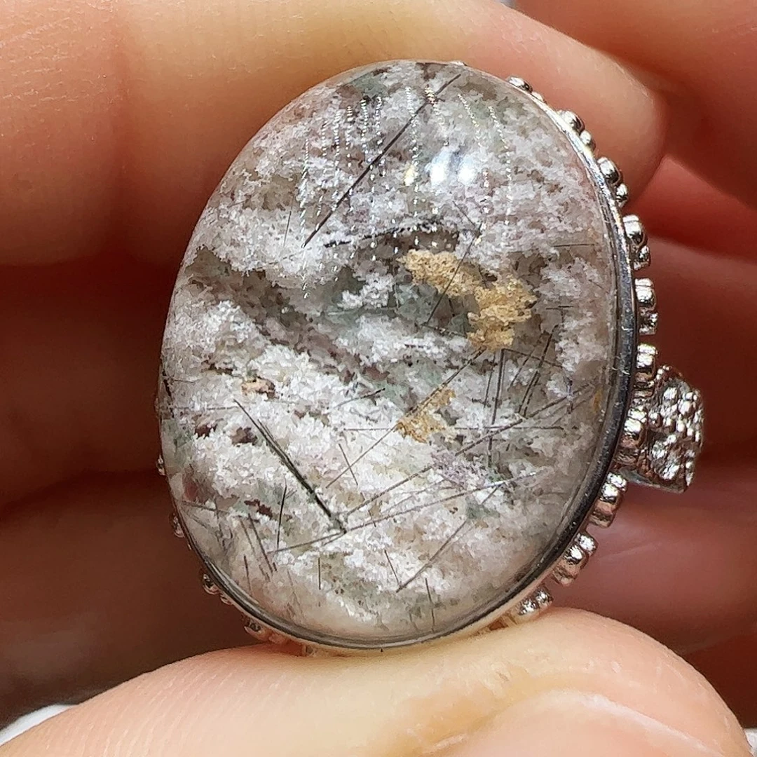 桂***圆银S925镶嵌水晶珠宝半成品