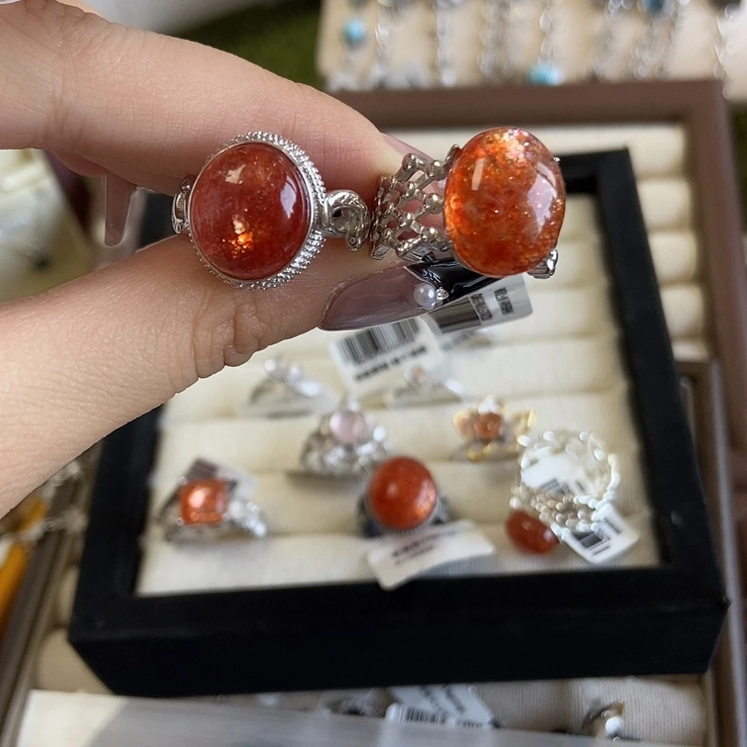 u***.银S925镶嵌戒指烟晶金太阳2