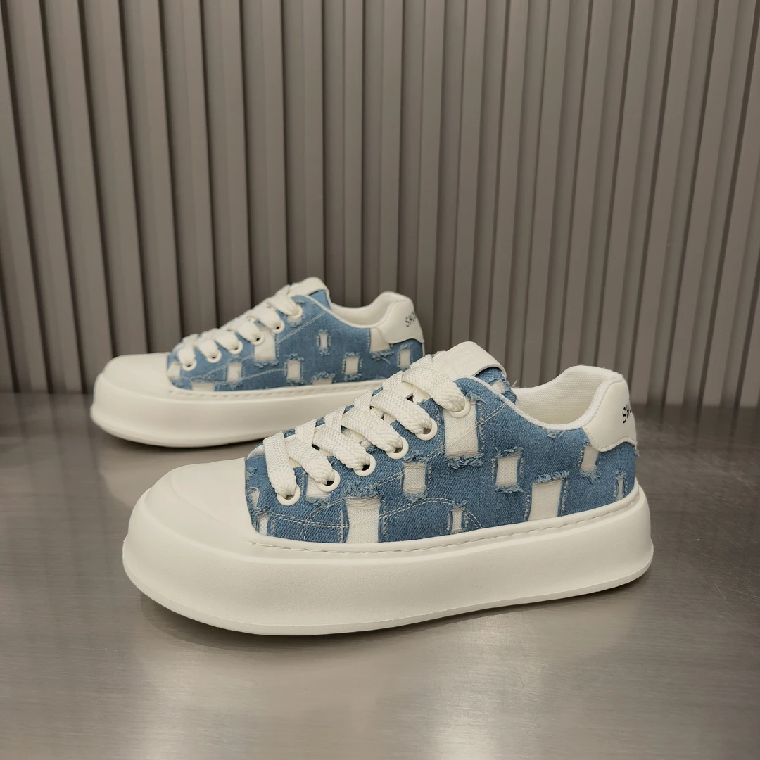 男士系带ro时尚休闲帆布鞋平底鞋子低帮百搭圆头素面平跟潮男鞋