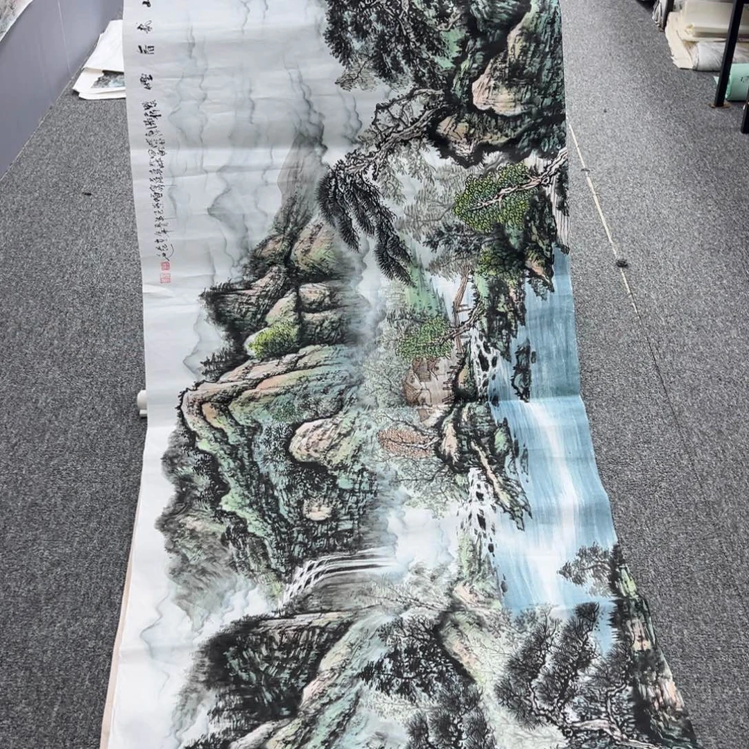 国画纯手工制作的