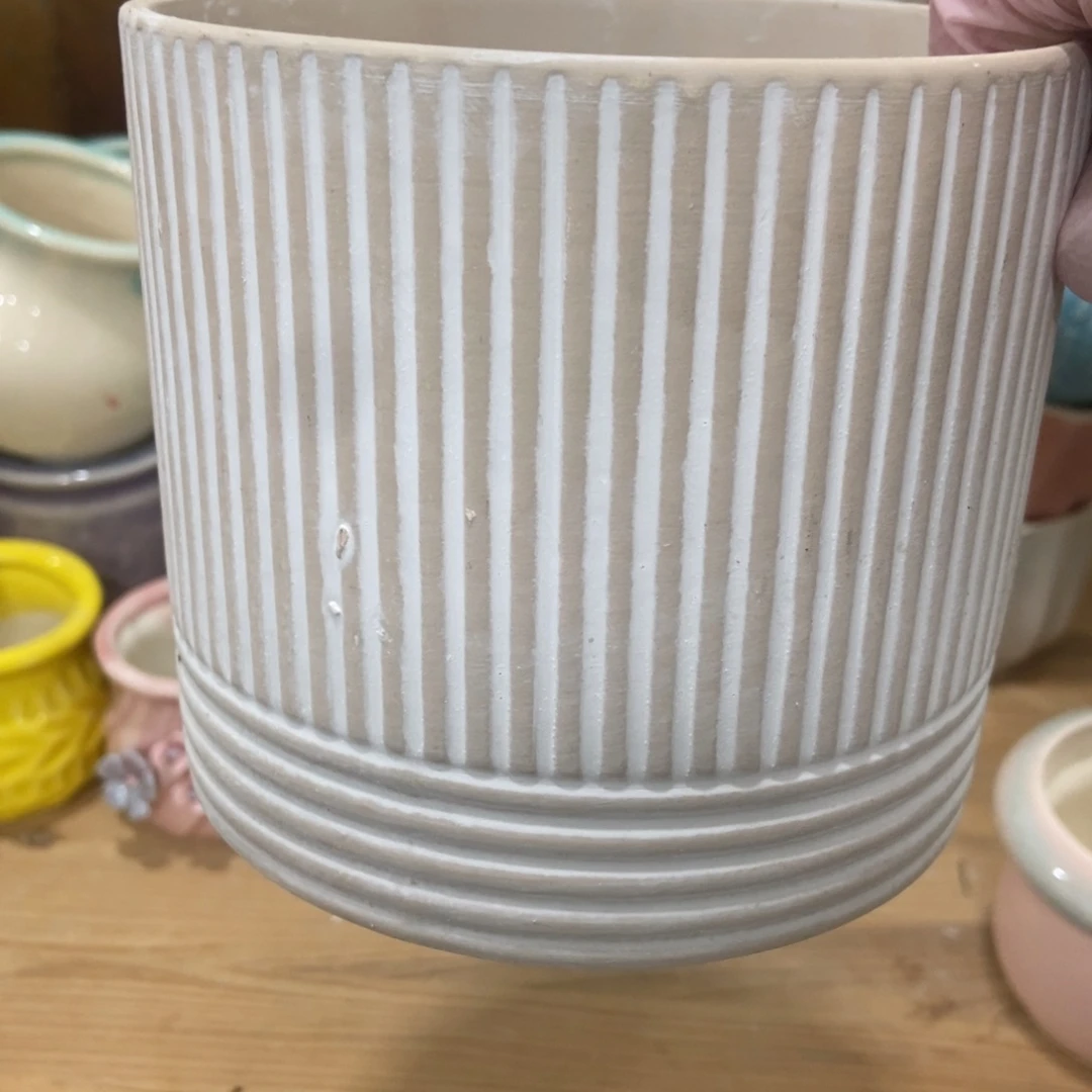 红陶高温陶瓷花盆