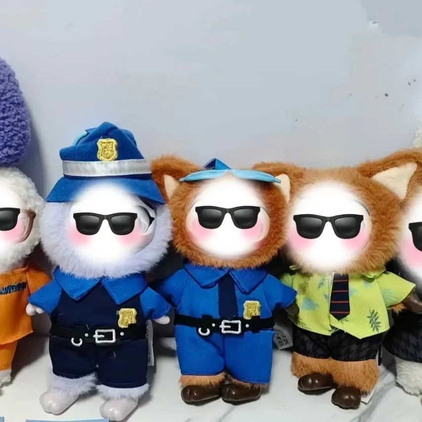 【到手8个】惊喜盒款动物城穿衣挂件 学生文具套装