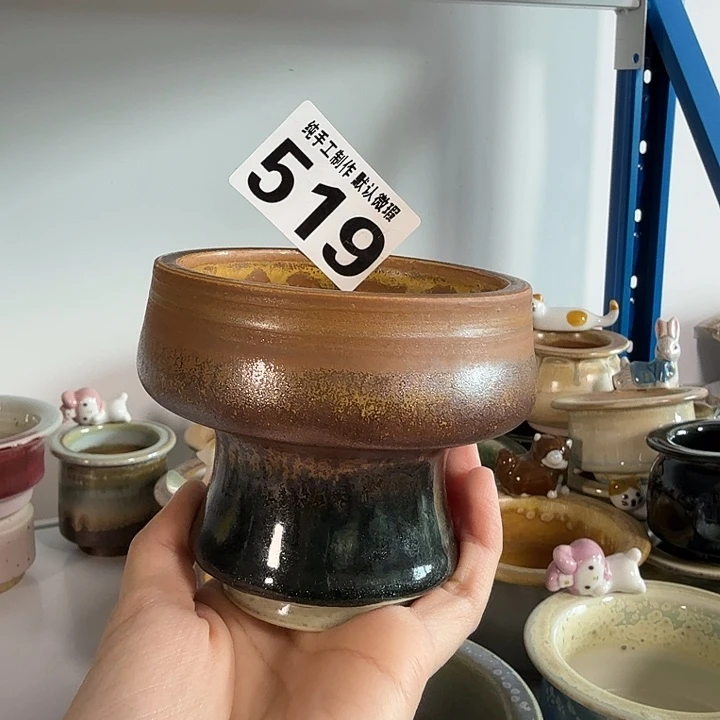 景德镇手工陶瓷盆 口7.5