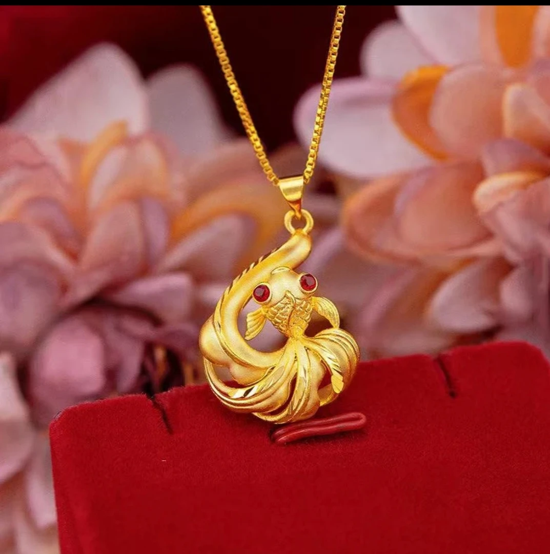 富贵吉祥大锦鲤项链时尚气质百搭