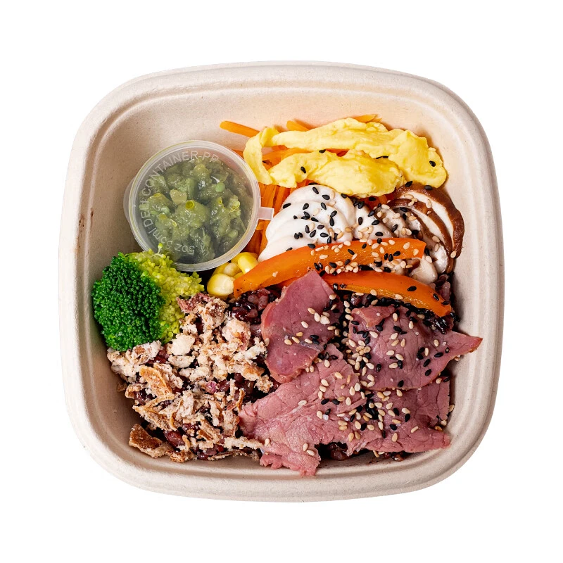 黑椒牛肉菌菇谷物碗255g