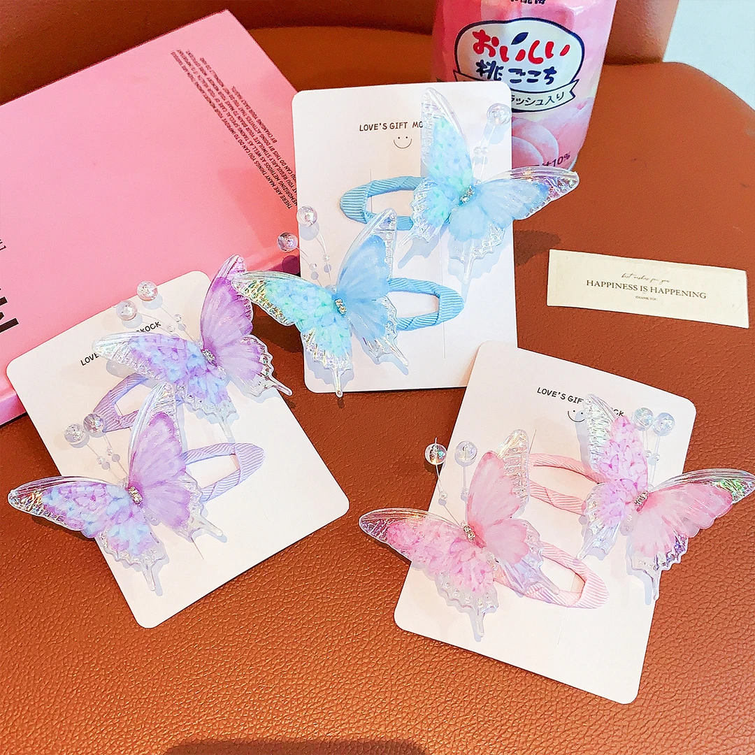 公主风超仙发饰边夹2025夏季女可爱发绳少女风发夹女童发卡