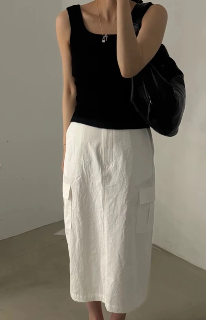 背心吊带美背保暖富婆风晕染丁达尔风中性风复古风通勤