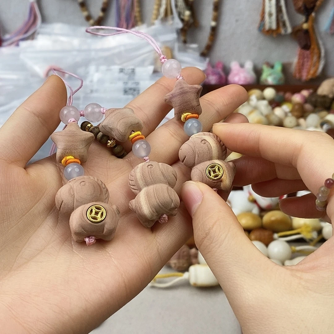 把件库克星星血小柏挂件