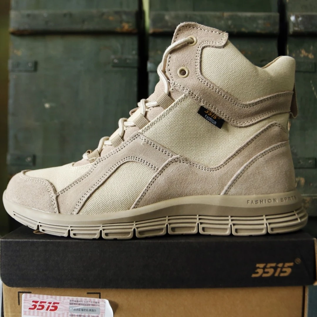 男女通用户外战术沙漠靴夏季徒步登山防滑透气中帮靴子