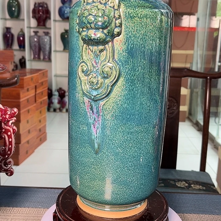 嗯***)摆件钧瓷摆钧瓷量产摆件