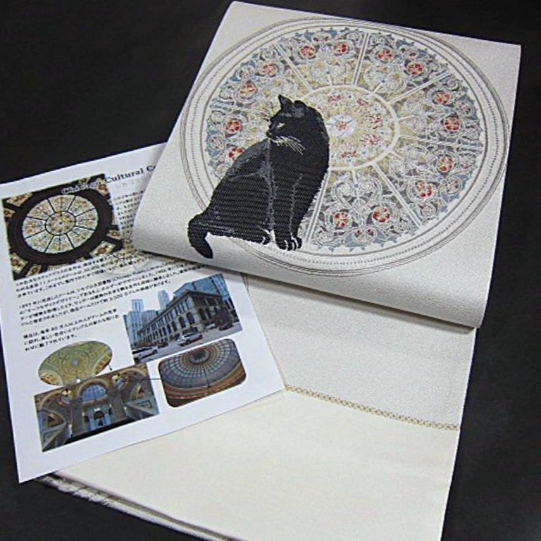 猫主题镜面客厅装饰画营造法式浪漫氛围感创意家装好物西阵织