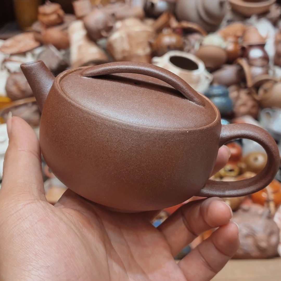 柴烧老岩泥手工茶器皿