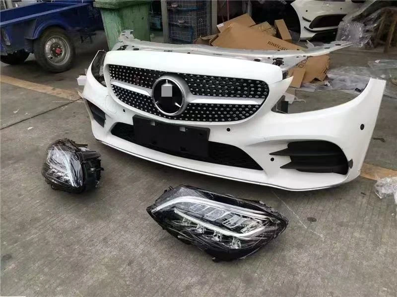 奔驰C级E级S级R级ML级GL SLK CLS前后保险杠大灯机盖车门叶子板