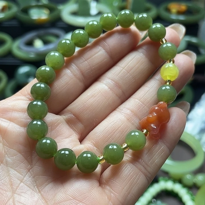 和田玉未镶嵌手链