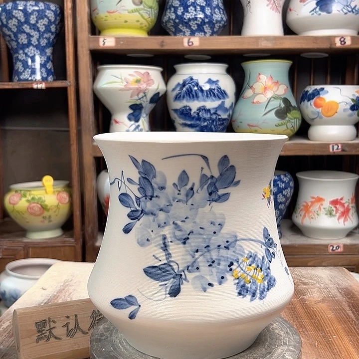 陶小蛮腰兰兰紫藤陶瓷