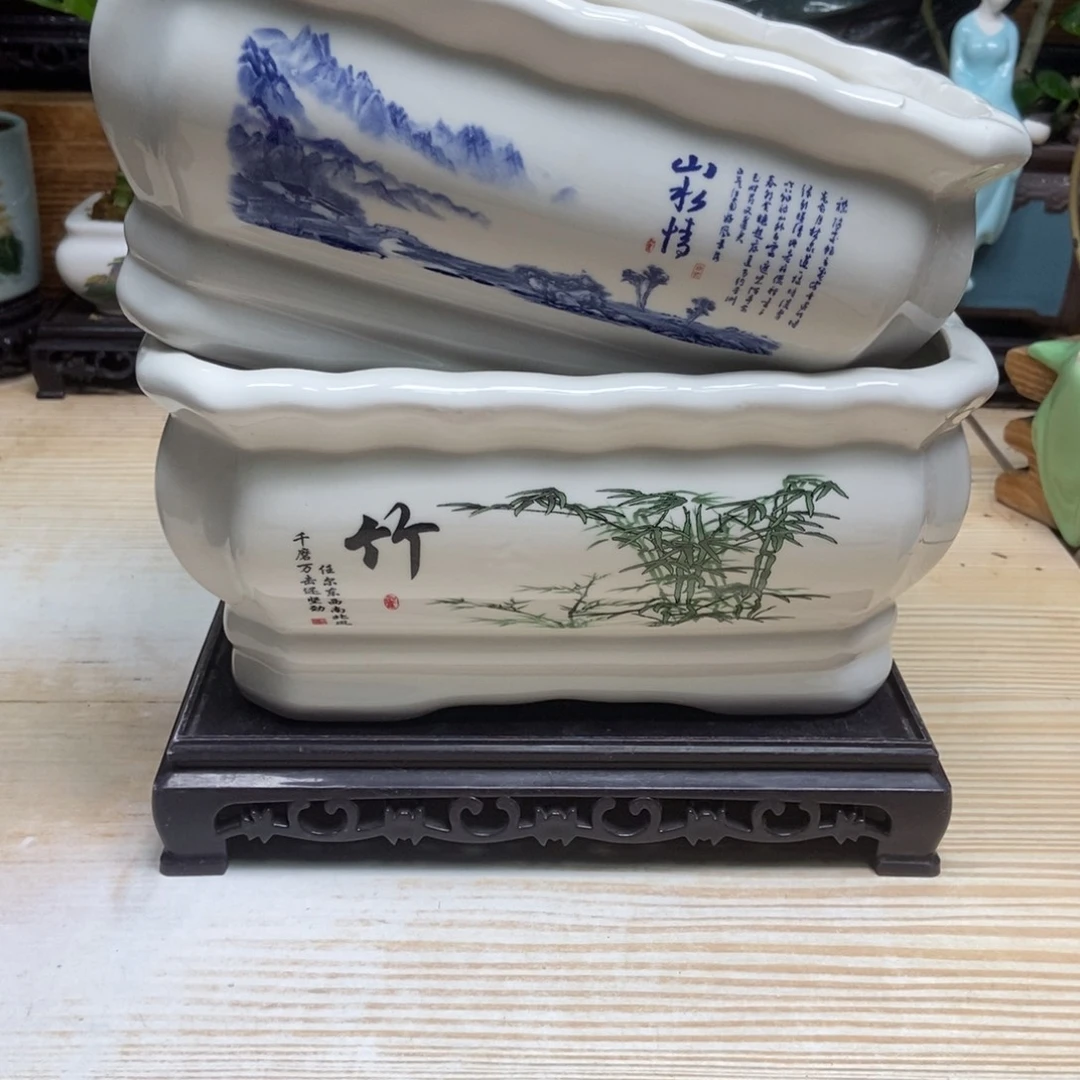 瓷片陶瓷花盆陶瓷艺术