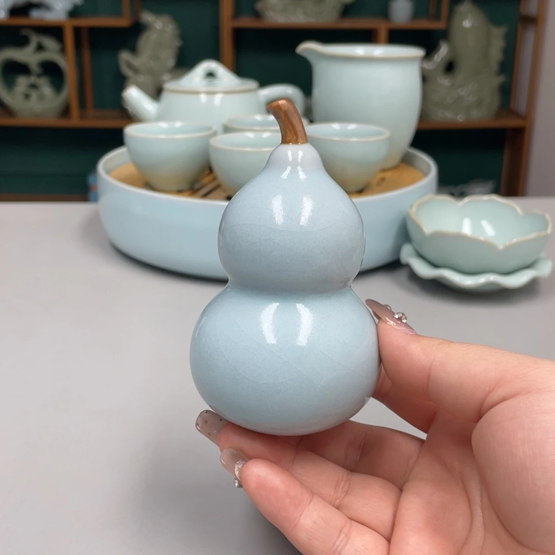 瓷葫芦茶摆