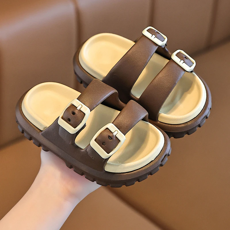 男童拖鞋儿童夏季2025女童时尚韩版简约软底防滑居家浴室宝宝凉拖