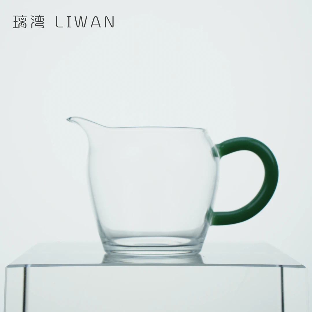 璃湾LIWAN翡玉晶澜纯手工公道杯陶瓷家用茶具迷你一人用分茶器