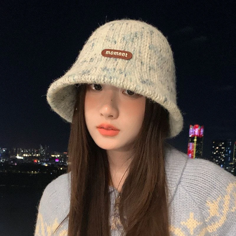 韩版秋冬季帽子女款时尚百搭显脸小水桶帽针织保暖气质渔夫帽盆帽