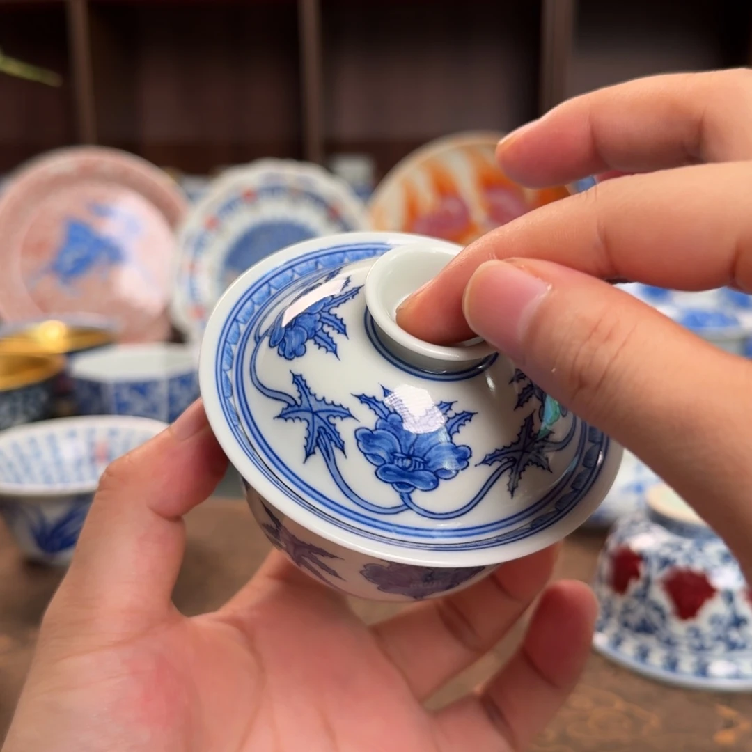 纯手工手绘陶瓷茶具