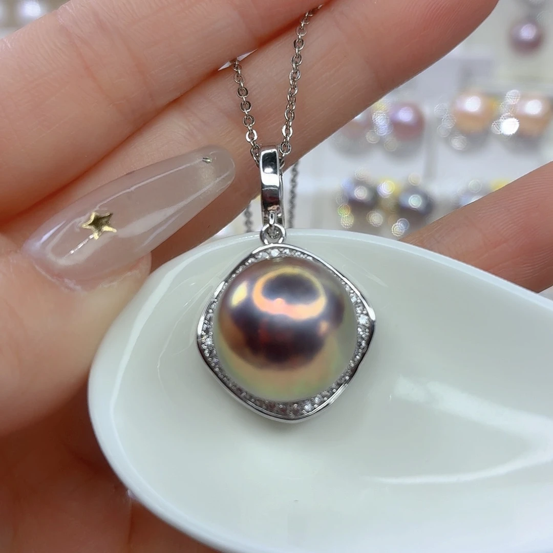 淡水珍珠颈饰合金