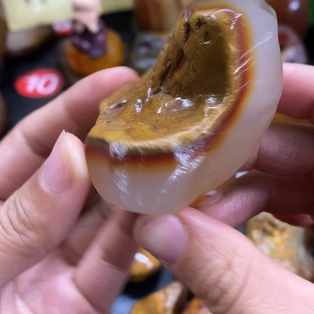 玛瑙/玉髓未镶嵌手把件