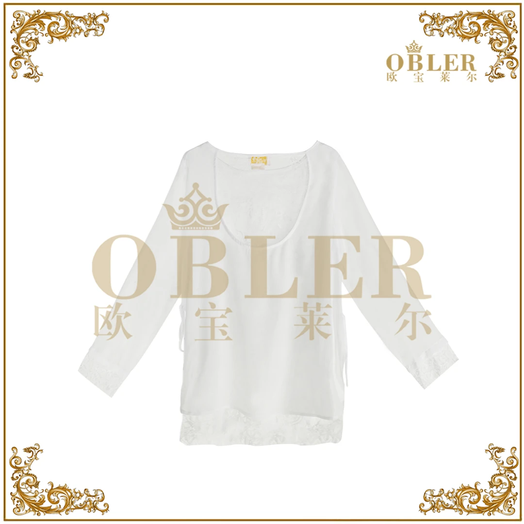 【欧宝莱尔】OBLER2025早春新款上衣717-32208