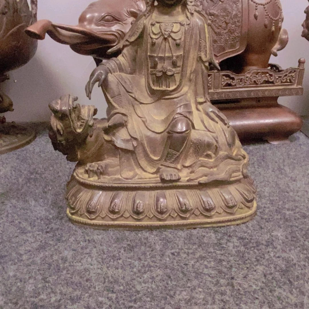铜胎文殊观音一尊